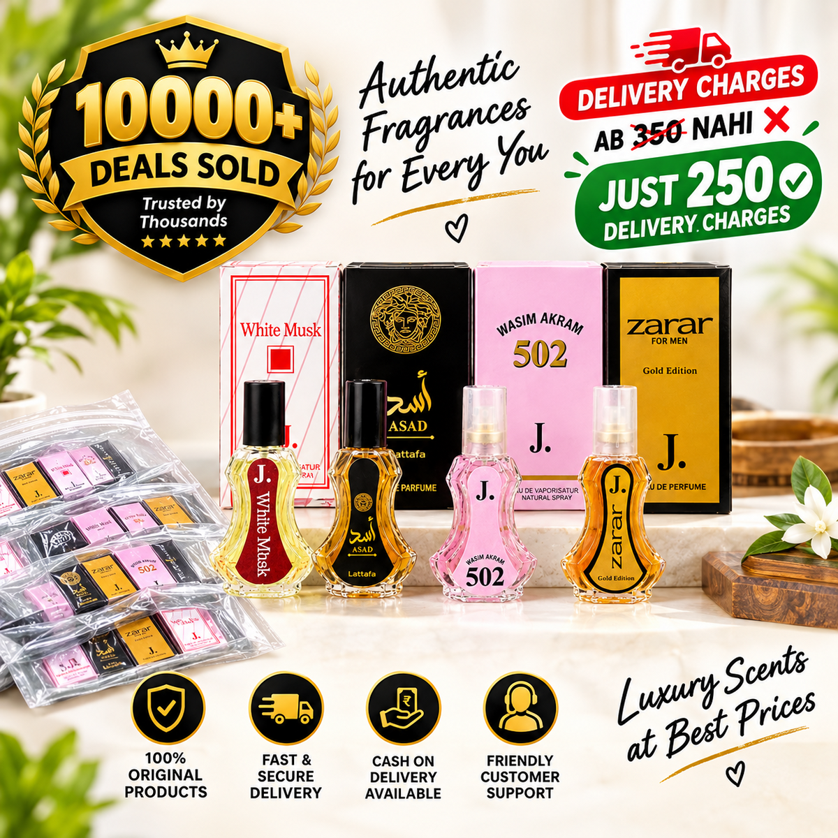 PACK OF 4 PERFUMES